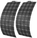800 Watt Flexible Solar Panel for RV, 2 × 400 Watt 12 Volt Solar Power Panel Kit Photovoltaic Module Monocrystalline Solar Panels for Camping Off Grid Car Battery Charging Boat