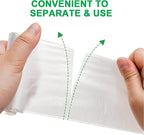 6 Gallon Trash Bags, 48 Count, Garbage Bags, No Flaps/Ties, 55x65cm,7g/pcs, Unscented, White