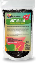 Gardenera Premium Anthurium Soil Mix - Perfect Blend for Thriving Anthurium Plants - 1 Quart