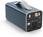150W Portable Power Station, 42000mAh/155Wh Power Bank with AC Outlet, Dual Way 65W PD/USB-C Port, Laptop Charger for Outdoor Camping Home Emergency Outage