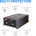 WZRELB 6000W 48V 110V-120VPure Sine Wave Power Inverter with 4 AC Outlets,Bipolar High-Frequency Inverter
