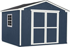 Handy Home Products Charleston Value Gable 10x10 Do-It-Yourself Wooden Storage Shed with Floor, 2x3 framing- Does not Include Paint or Roofing Shingles