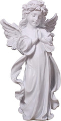YUEOECOR Praying Angel Figurine, Waterproof Angel Wings Statue, Garden Memorial Angel, Resin Praying Angel Figurine for Home Decor or Garden