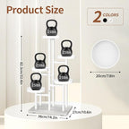 LASZOLA White 5 Tier Plant Stand Indoor Heavy Duty Rack for Modern House Planter, Metal and Wooden Vertical Organizer Decor Narrow Bathroom Floor, Sturdy Multi Level Flower Holder Raised, Cat Proof