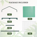 Greenhouse for Indoor Outdoor, Small Plastic Plant Green House 5-Tier Rack Stand Portable Greenhouses with Durable PE Cover for Seedling