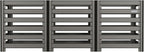 Vego Garden 32" Tall Modular Compost Bin 90" x 30" x 32"