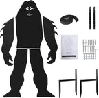 7.4Ft Tall Bigfoot Metal Outdoor Decor Big Foot Sasquatch Gifts for Men/Women/Dad Unique Bigfoot Silhouette Statues Perfect for Patio and Lawn Decor, Garden Decor, Yard Art, Yard Display