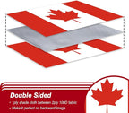 Canada Canadian Flag 3x5 ft Outdoor, Double Sided 3 Ply Heavy Duty National Flag for CA, 100% Quality Polyester Canadian Banner with Brass Grommets 4 Rows Stitches