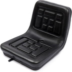 Waterproof Tractor Seat with Drainage Holes and Adjustable Design - Universal Replacement Seat for Riding Lawn Mower, Forklift, Go Kart (14.17x13.78x11.81 in)