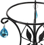 SUPVOX European Style Metal Gazing Ball Stand, Creative Garden Reflective Ball Holder, Iron Base for Outdoor Decoration, 5.51 X 5.51 X 5.11 Inches