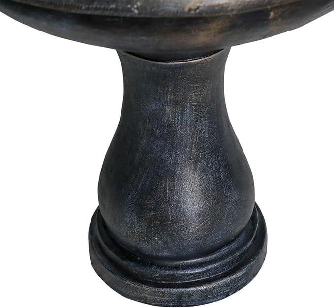 45.2” H Outdoor Floor Water Fountain, 3-Tiers Concrete Water Fountain with Submersible Electric Pump - Garden Cascading Waterfall for Yard Patio Lawn Home Decor