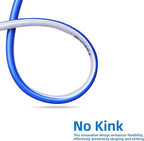 Short Leader Blue Garden Hose 3/4 in. x 5 ft.-Kink Free, Leakproof, Flexible -Heavy Duty Durable Lightweight Water Pipe for Commercial Use, Lawn Care & Equipment Connection - Male to Female Fittings
