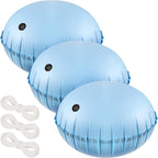 3pcs Pool Air Pillows for Above Ground Pools - 4ft Dia. Winter Closing Winterizing Kit with Ropes, Thicken PVC Ice Equalizer Support, Swimming Pool Patio Furniture Cover Airbag