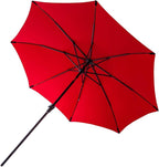 FLAME&SHADE 10 ft Outdoor Market Patio Table Umbrella with Fiberglass Rib Tips and Tilt, Red