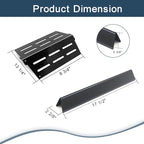 Flavorizer Bars,Heat Deflectors and Grill Burner for Weber Genesis 300 Series Grills with Front Control Knob, Genesis S310 S320 S330 E310 E320 E330 (7620 * 5+7622 * 2+62752 * 3, Porcelain Steel)