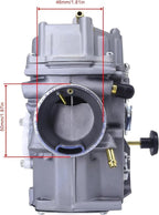YFM350 Carburetor and Intake Manifold Compatible with Yamaha Warrior 350 YFM350 X 1987-2004 ATV Quad Carb Hand Choke