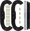 1687806 Snow Blower Auger Paddles Kit with 1752660AYP Scraper Replaces Snapper 1687489 1687489YP 1687628YP 1739727 1752606 1752606YP for Murray SS822E 7522ES 1022E 22" Single Stage Snowblower