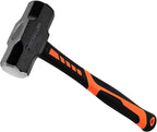 2 Pack 3lb Sledge hammer with 12.8 Inch Shock-Resistant Fiberglass Handle,Heavy Duty Drilling Crack Hammer with Forged Steel Head