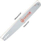 Savior 20 Inch Chainsaw Bar and Chain Combo, 3/8" Pitch .050" Gauge 72 Drive Links for 455 Rancher 460 Rancher Poulan PP5020AV PR5020, Replace for 200SFHK095, 584818, 584271