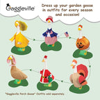 Fox Valley Traders Gaggleville 23" Large White Goose, Plastic Garden Décor, Vibrant and Clean Painted Goose Feet - Indoor or Outdoor Decorative Figurine for Garden, Patio, or Entryway Accent