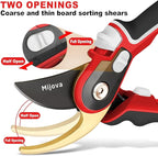 Garden Pruners, Heavy Duty Garden Clippers, Pruning Shears with Adjustable Thumb Lock, Hand Gardening Tools Pruners, High Carbon Steel Sharp Gardening Scissors
