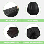 5 Gallon 180 Counts Small Strong Trash Bags Garbage Bags by RayPard, fit 18-20 Liter, 4.5-5,5.3 Gal trash Bin Liners for Home Office Kitchen Bathroom Bedroom, Black