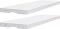 YITAHOME 35 Cuft Resin Storage Shed Shelves, 47 in x 12.6 in Space-Saving Waterproof Shelf with 8 Screws for 4.3x2.5x3.4 FT Horizontal Storage Sheds, Easy Assembly, 2PCS, Gray