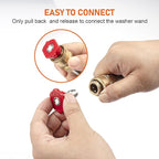 High Pressure Washer Nozzle Set, 7 Pieces Variable Speed Connection, High Pressure Washer Quick Nozzle, 1/4" Quick Connection, 4000 PSI (7 Spray Nozzle)