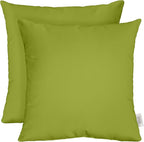 RSH DECOR: Sunbrella Square Throw Pillows Set of 2 | 20" x 20" | Water and Fade-Resistant Performance Fabric | Outdoor Pillow Covers with Down-Alternative Inserts | Canvas Macaw