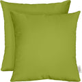 RSH DECOR: Sunbrella Square Throw Pillows Set of 2 | 17" x 17" | Water and Fade-Resistant Performance Fabric | Outdoor Pillow Covers with Down-Alternative Inserts | Canvas Macaw
