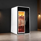 Outdoor Infrared Sauna 2 Person,Luxury Waterproof Red Cedar Sauna, All-in-One, No Setup, No Assembly, 6 Heating Panels, Light Strip, 1950W 120V app Control, Plug & Play Home Spa(0-149℉)