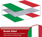 Italy Italian Flag 3x5 ft Outdoor, Double Sided 3 Ply Heavy Duty Italy National Country Flag, 100% Quality Polyester Italian Banner with Brass Grommets 4 Rows Stitches