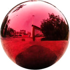 Stainless Steel Garden Gazing Ball 5.3 Inch Mirror Reflective Sphere Polished Decorative Globe for Outdoor Patio Lawn and Yard