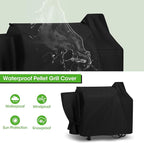 Wood Pellet Smoker Cover Compatible with Pit Boss 820 Deluxe, Pro Series 850, 820D 820FB 820D3 820SC 820XL 820PS1 820CS1 Competition, Waterproof Fade Resistant Pellet Grill Cover