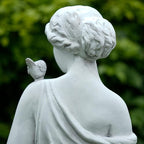 Outdoor Nymph Statues, 32Inch Garden Goddess Sculptures, Greek Mythology Roman Decor, Large Statues for Patio Yard Lawn Porch, Grey (Nymph-Grey)