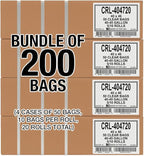 Aluf Plastics 45 Gallon 2.0 MIL Clear Garbage Bags - 40" x 46" - Pack of 200 - For Contractor, Industrial, Healthcare, & Municipal