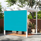 SUNNY GUARD Shade Cloth Custom Size 4x15 FT Sun Shade Screen Fabric Shade Cover Tarp with Grommets for Pergola Backyard Garden, Turquoise(We Customized)