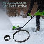 Electric Snow Shovel Drive Belt for Earthwise Snow Blower SN70016 SN74014, Snow Remover Belt Kit Includes Auger Drive Belt & Motor Toothed Belt Snow Blower Replacement Parts