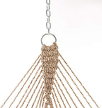 Original Pawleys Island Deluxe Antique Brown Oatmeal Heirloom Tweed DuraCord Rope Hammock – 13 ft. x 60 in., 2-Person, 450 lb Capacity, Oak Spreader Bar, Zinc-Plated Hardware, Handcrafted in The USA
