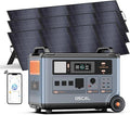 OSCAL Promax6000 120V/240V Solar Generator 6000W(Peak 7200W) with 3x200W Solar Panel,Dual Voltage 3600WH Lifepo4 Battery Portable Power Station with 14 Outlets,2200W 1.96H Fast Charge,for Home Backup