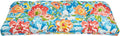 BrylaneHome Tufted Bench Cushion - 45.5" L x 19" W x 3" H- Patio & Outdoor - Water, Stain & Fade Resistant - Poppy Blue