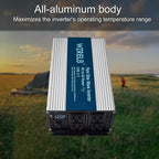 WZRELB 2000W Pure Sine Wave Inverter 48V DC to 110V 120V AC, Car Power Inverter with 4 AC Outlets, LED Display,Off-Grid Portable Power Converter for Home, RV, Truck, Camping