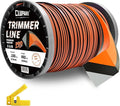 Cluparis 5-Pound Super Heavy Duty Trimmer Line .155-Inch-by-492-ft Square Pro Trimmer Line Spool 3-Component Tri-Extrusion Weed Eater String with Super Line Cutter
