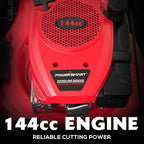 PowerSmart Lawn Mower Gas Powered, 21-Inch 144cc Engine 2-in-1 Walk-Behind Push Lawn Mower, Oil Included