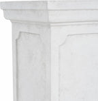 Decorative Roman Column Pedestal Column Plant Stand, Vintage European Style Classical Garden Pillar, Indoor Outdoor Decor, Pedestal Columns Plants Standing for Entryway Garden Yard Home (Antique White/25.75''H)