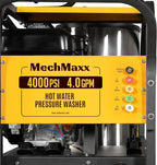 4000 PSI 4 GPM ZONSEN 459cc 15HP E-Start Gas Engine Power Hot Water Pressure Washer with Hose Reel, Model HPW40D