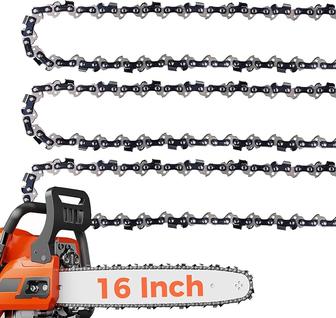 16 Inch Chainsaw Chain 3/8" LP Pitch .050" Gauge 55 Drive Links- 63PM3 55, Fits STIHL 021, MS210, MS211, McCulloch and More- S55 (3 Packs) (91YNP-6)