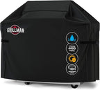 Grillman Grill Cover, BBQ Outdoor Grill Covers, Charcoal, Gas Grills, Waterproof, Rip-Proof, Weather-Resistant, Anti-UV, Barbecue Cover for Weber, Genesis, Charbroil, Nexgrill, etc (Black, 72 Inch)