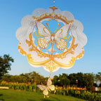 DJUAN Butterfly Stainless Steel Wind Spinners- Butterfly Gifts for Women Mom Grandma Wife, 12 inch Hanging Wind Spinner for Yard Garden Outdoor Decor,Birthday Gift for Mother's Day Christmas