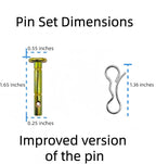 20 pcs Snowblowers Shear Pins Kit - Shear Pin 738-04124 738-04124A and Cotter Pin 714-04040 for MTD Troy-Bilt Snow Blowers